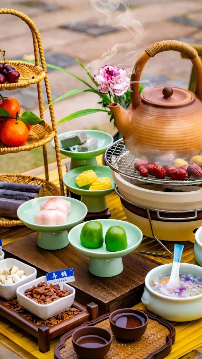 蘑菇围炉煮茶