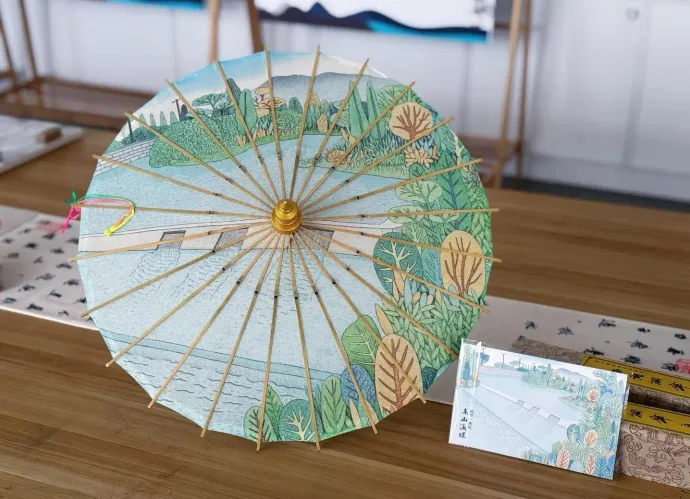西湖绸伞