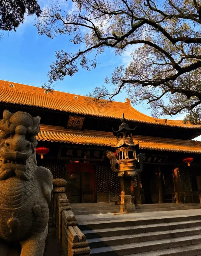 普陀山全景普济禅寺