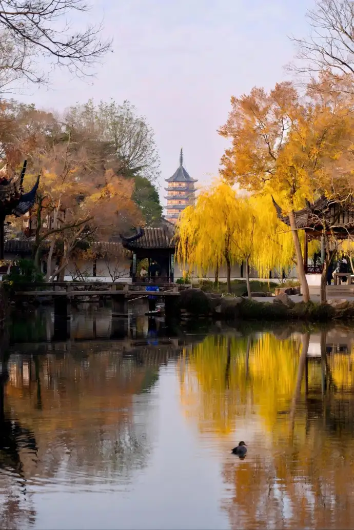 北寺塔借景