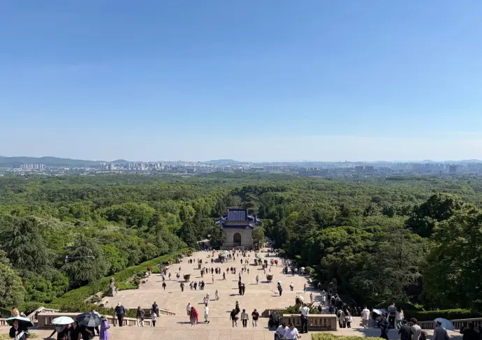 中山陵山的风景