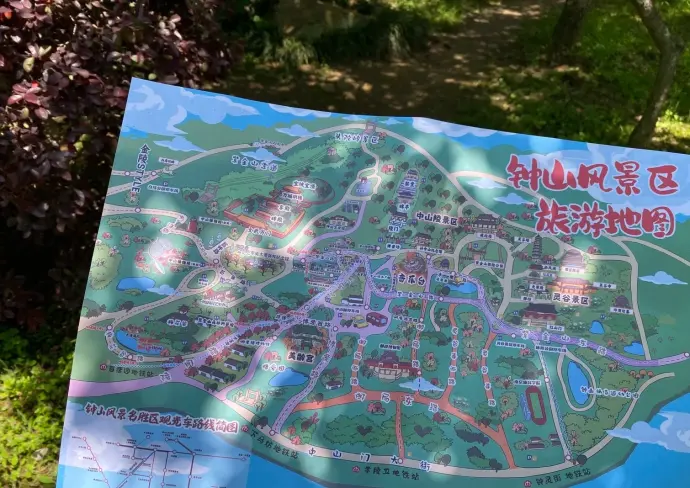 钟山风景区地图