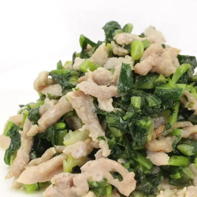 雪菜炒肉丝