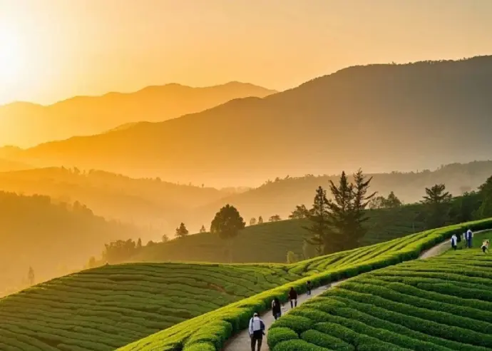 龙井村夕阳